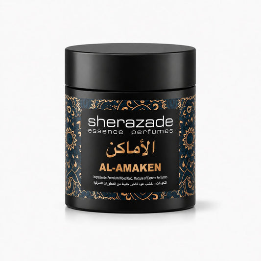 Al-Amaken Räucherwerk aus edlem Oud-Holz in der Sherazade-Dose