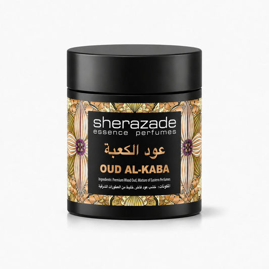 Oud Al-Kaba Räucherwerk aus edlem Oud-Holz in der Sherazade-Dose