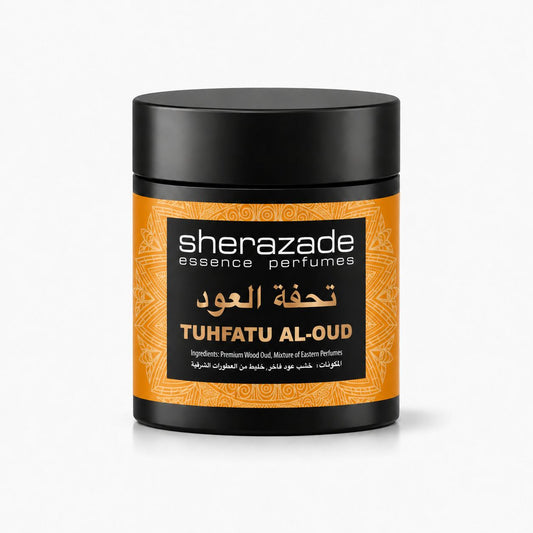 Tuhfatu Al-Oud Räucherwerk aus edlem Oud-Holz in der Sherazade-Dose