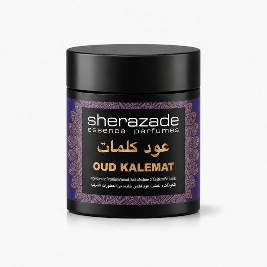Oud Kalemat Räucherwerk aus edlem Oud-Holz in der Sherazade-Dose