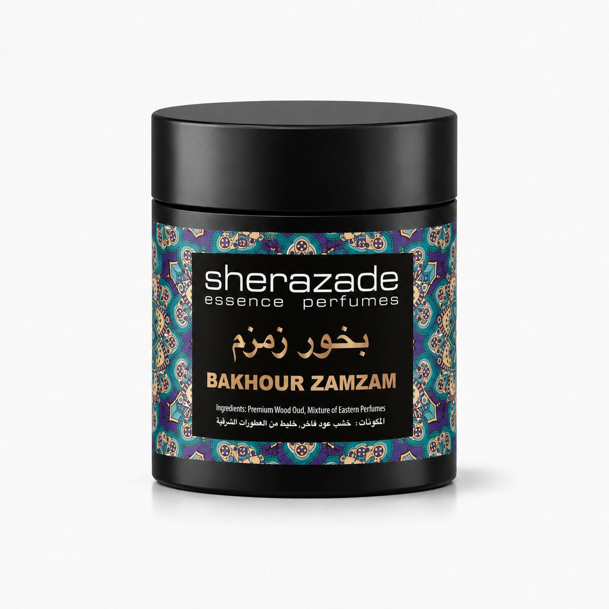 Bakhour Zamzam Räucherwerk aus edlem Oud-Holz in der Sherazade-Dose