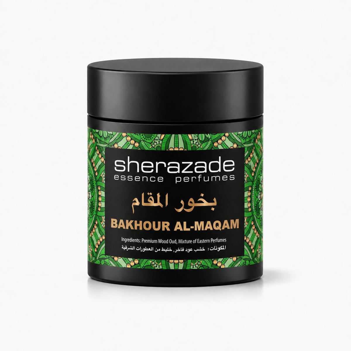 Bakhour Al-Maqam Räucherwerk aus edlem Oud-Holz in der Sherazade-Dose