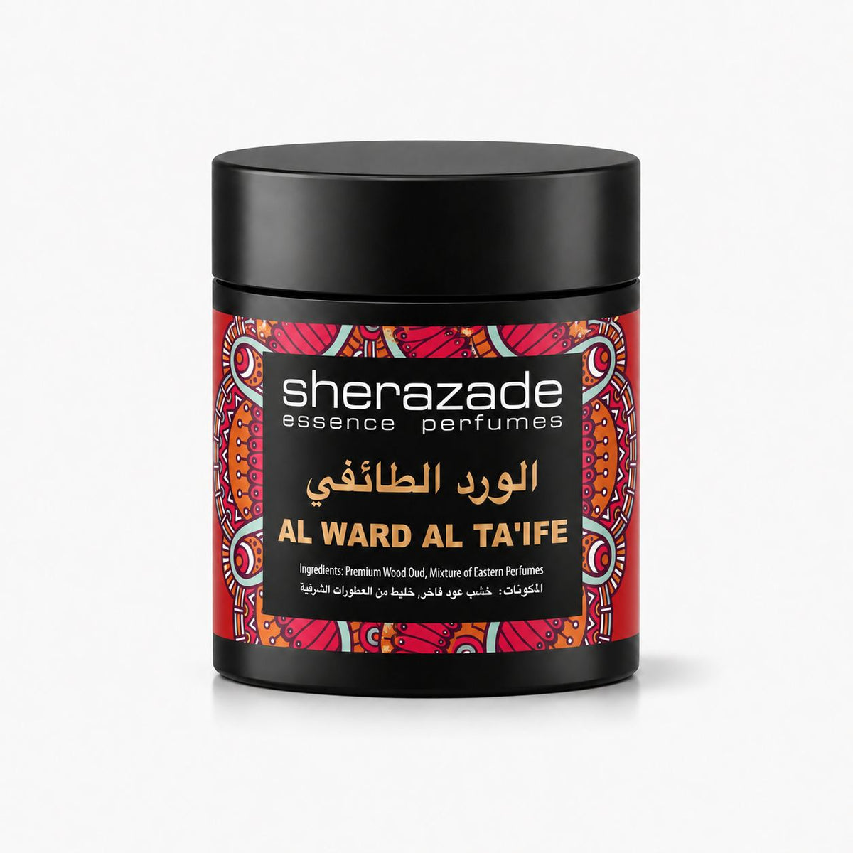Al Ward Al Ta'ife Räucherwerk aus edlem Oud-Holz in der Sherazade-Dose