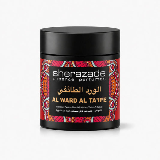 Al Ward Al Ta'ife Räucherwerk aus edlem Oud-Holz in der Sherazade-Dose
