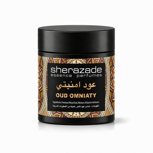 Oud Omniaty Räucherwerk aus edlem Oud-Holz in der Sherazade-Dose