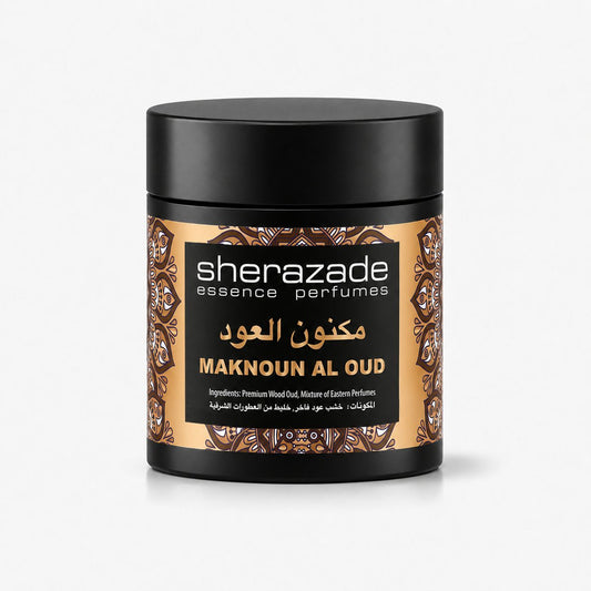 Maknoun Al Oud Räucherwerk aus edlem Oud-Holz in der Sherazade-Dose